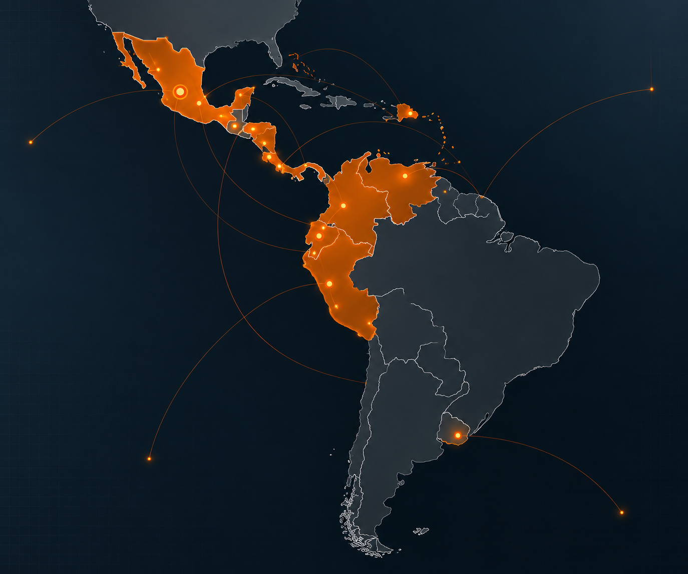 Mapa de Latam
